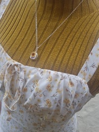 Image 3 of Sunflower Happiness Pottery Necklace - SALE!! 
