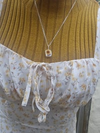Image 4 of Sunflower Happiness Pottery Necklace - SALE!! 
