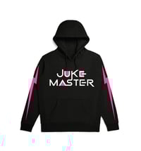 Image 1 of Heavyweight Hood Fleece Jukemaster - BLK/MGENTA