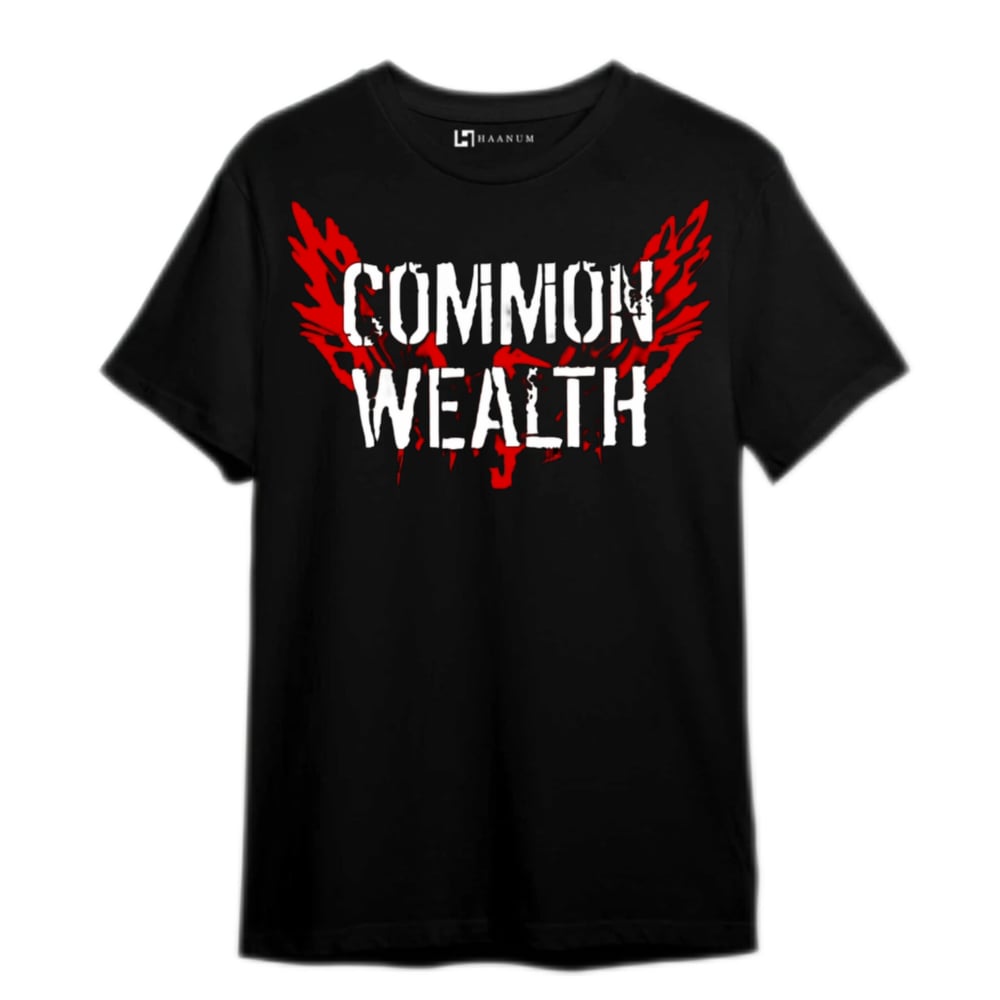 Image of Common Wealth - Red Logo tee