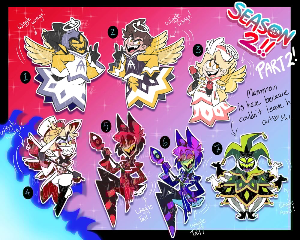 PRE-ORDER Lady G Hazbin Hotel Season 2 Wiggle Pin Set