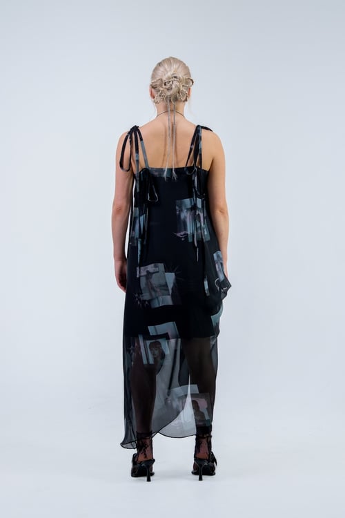 Image of Cascade Dress in Flicker State Silk