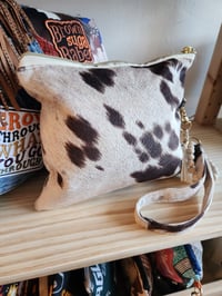 Cow Print Wristlet 