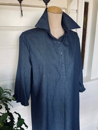 Image 1 of Dark Chambray Tunic Dress