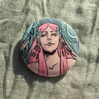 Image 2 of Hades Aphrodite button badge
