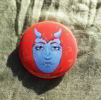 Image 1 of Oni Face button badge