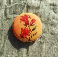 Image 1 of Pomegranate Flower button badge