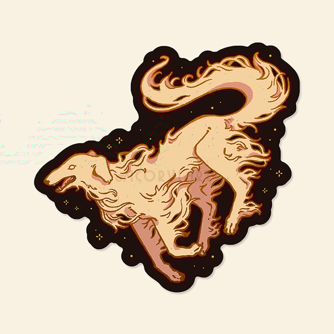 Borzoi Sticker