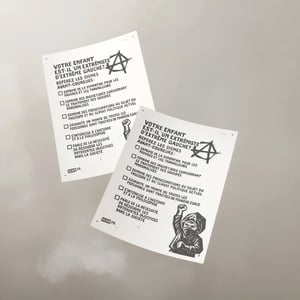 Image of Affiche A4 : « Votre enfant est-il d’extrême gauche ? »