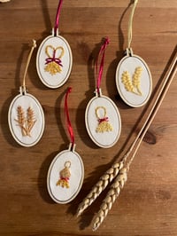 Image 1 of Oval Miniature Embroidery 