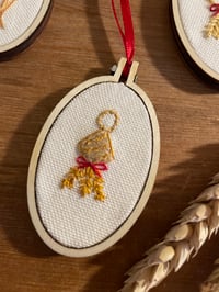 Image 3 of Oval Miniature Embroidery 