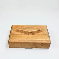 Image 4 of Ancienne boîte en bois Art Déco  rectangulaire - Boîte à bijoux Art Déco vintage