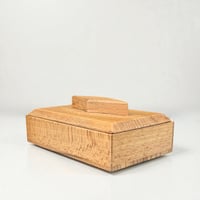 Image 3 of Ancienne boîte en bois Art Déco  rectangulaire - Boîte à bijoux Art Déco vintage