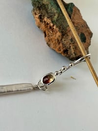 Image 5 of Ohrringe mit Biwa Perle und Multicolor Turmalinen