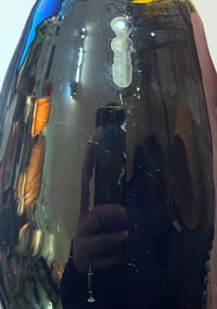 Image 8 of Ancien vase en verre de Murano de Nason & Moretti  noir et rouge carafe Art Déco 1930