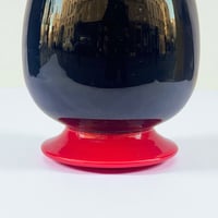 Image 6 of Ancien vase en verre de Murano de Nason & Moretti  noir et rouge carafe Art Déco 1930