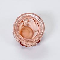 Image 6 of Petit vase rosaline à jacinthe Art Déco en verre rosaline vintage 1930  - Vase verre rose