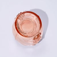 Image 5 of Petit vase rosaline à jacinthe Art Déco en verre rosaline vintage 1930  - Vase verre rose