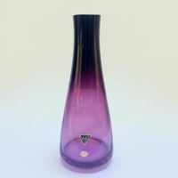 Image 1 of Vase vintage en verre dégradé violet de Hessen Glaswerke - Allemagne de l’Ouest 1960