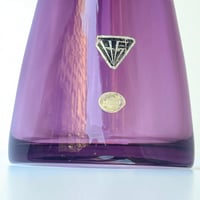 Image 5 of Vase vintage en verre dégradé violet de Hessen Glaswerke - Allemagne de l’Ouest 1960