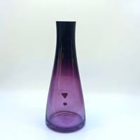 Image 3 of Vase vintage en verre dégradé violet de Hessen Glaswerke - Allemagne de l’Ouest 1960