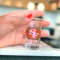 Image 2 of 49ers Shot Glass: NFL Football Fan Gift