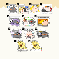 Assorted Size Diecut Stickers vol. 3