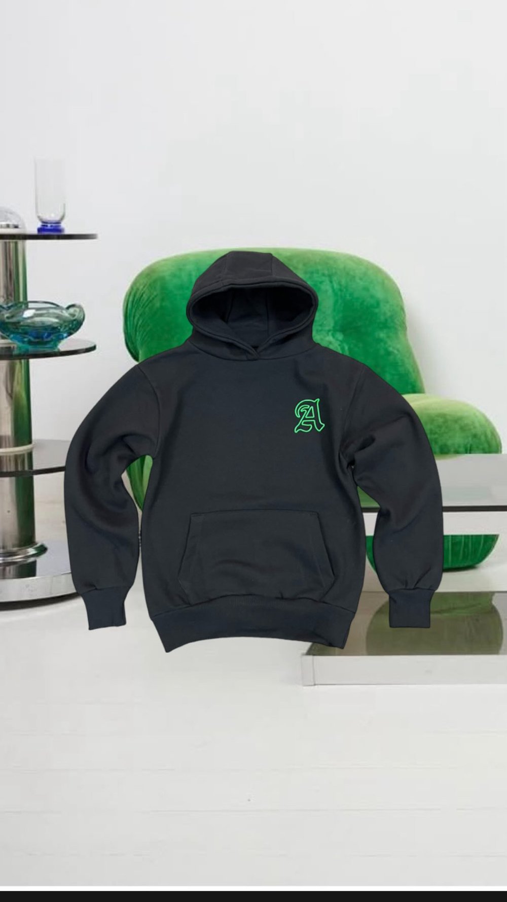 Hoodie Maison Mère Marseille x TO Black/Néon