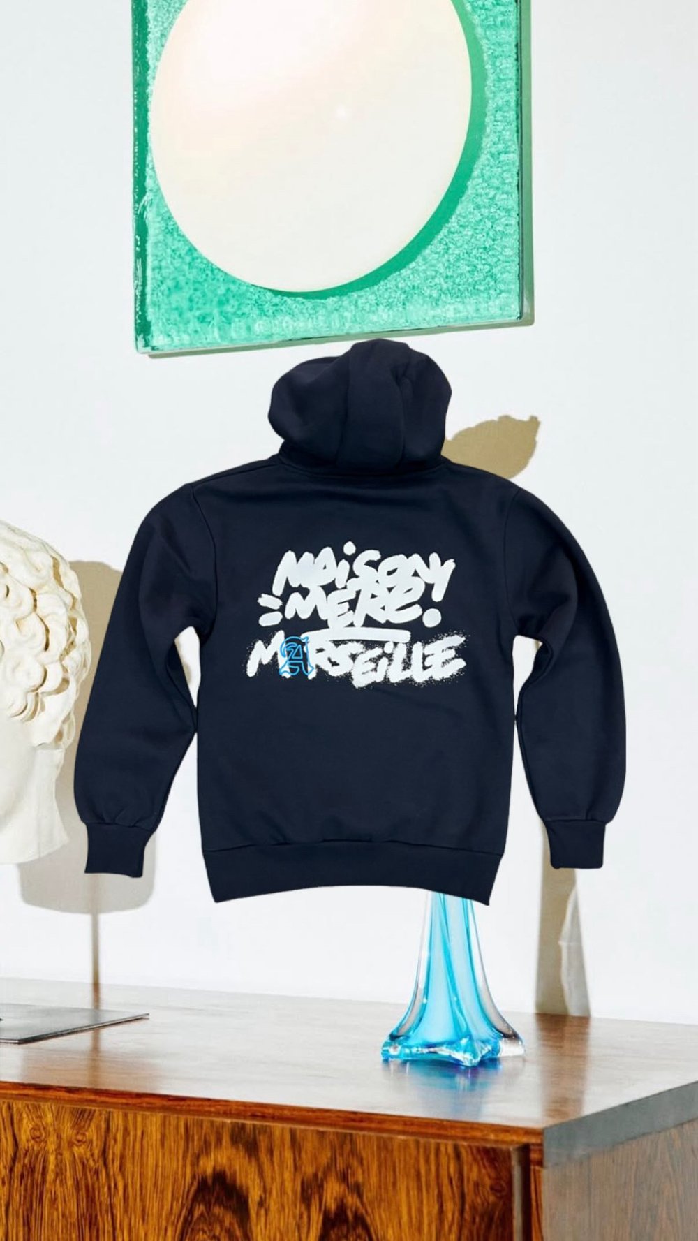 Hoodie Maison Mère Marseille x TO Navy/Néon/Blue