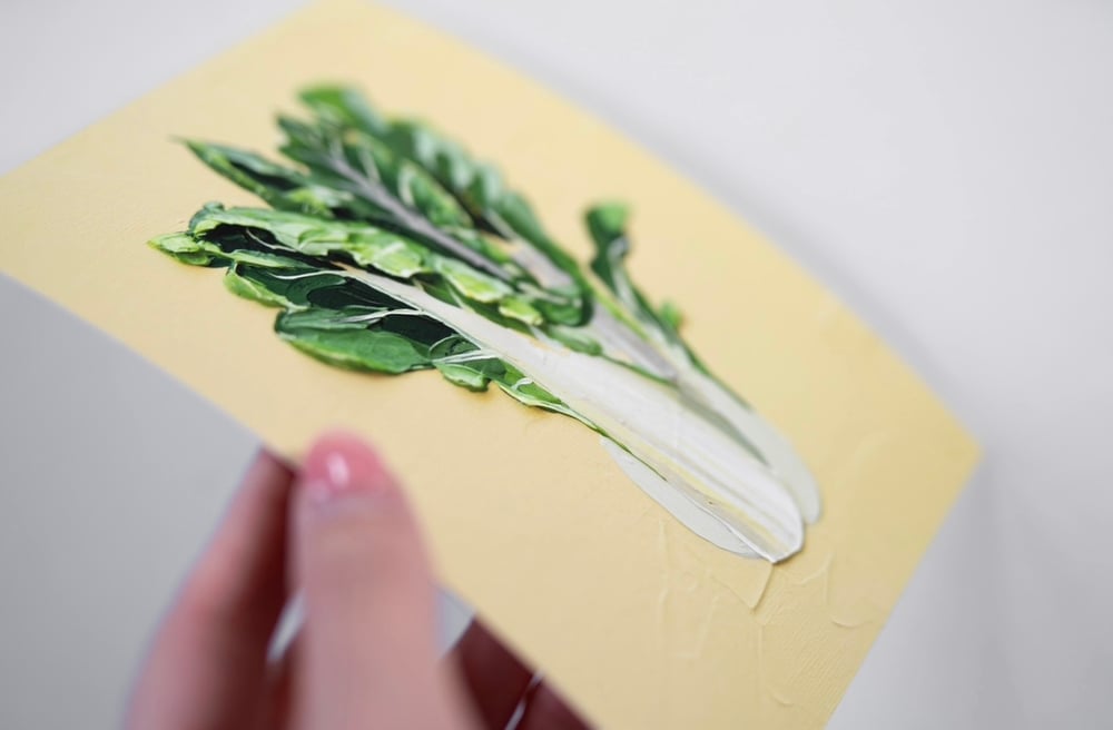 Image of Chard On Butter Yellow  Giclée Print