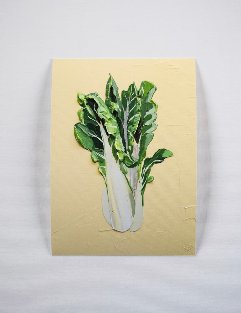 Image of Chard On Butter Yellow  Giclée Print