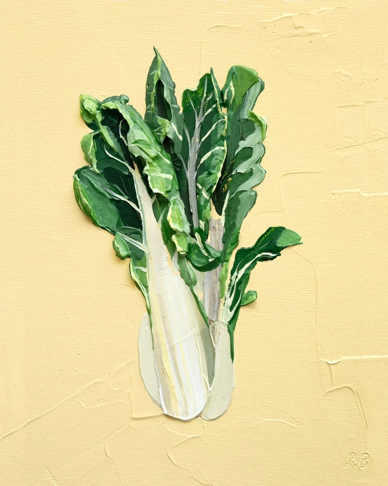 Image of Chard On Butter Yellow  Giclée Print