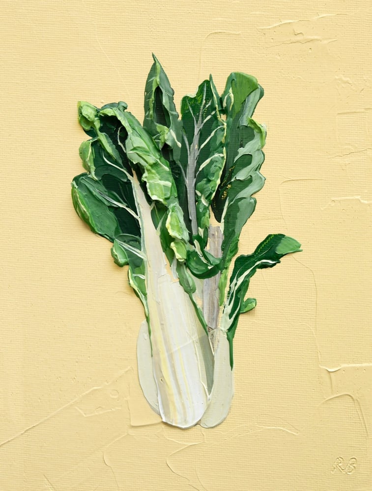 Image of Chard On Butter Yellow  Giclée Print