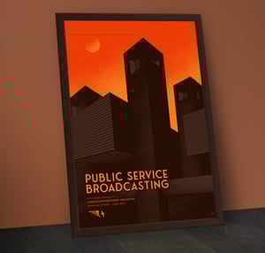 Image of Public Service Broadcasting - Barbican Evening - A2 silkscreen concert poster