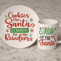 Cookies for Santa Carrots For Reindeer Set