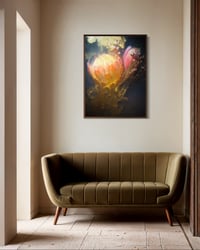 Image 3 of Protea in Gold Fine Art Print 