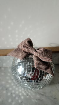 Maxi barrette pied de poule marron