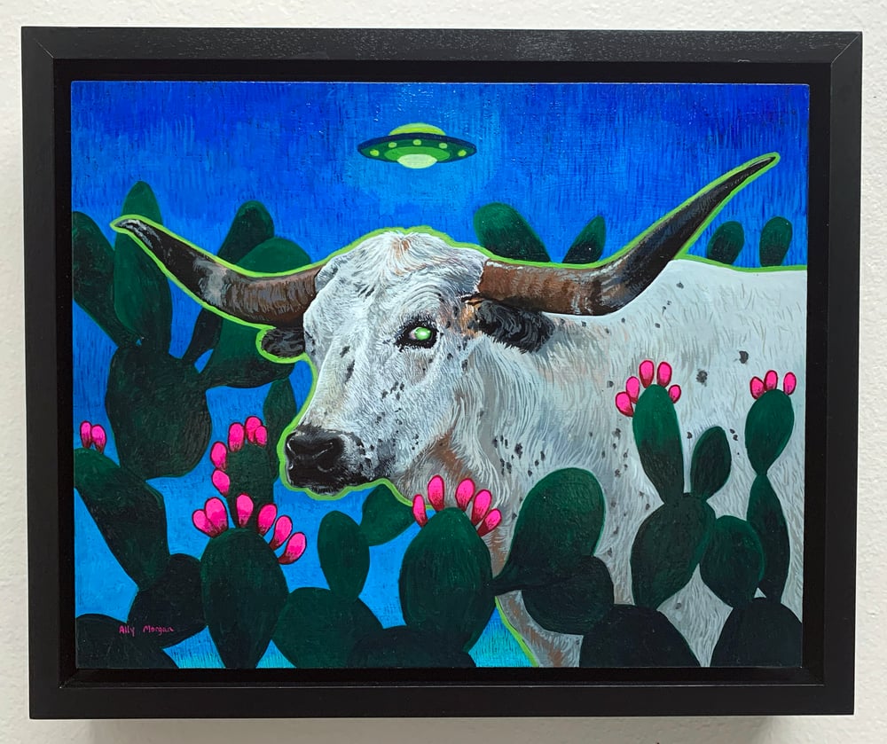 "Night Visions" - Framed Original Gouache Painting