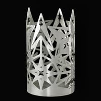 CANDLE HOLDER Small Silver