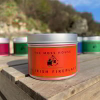 An Irish Fireplace Natural Soy Wax Candle Tin