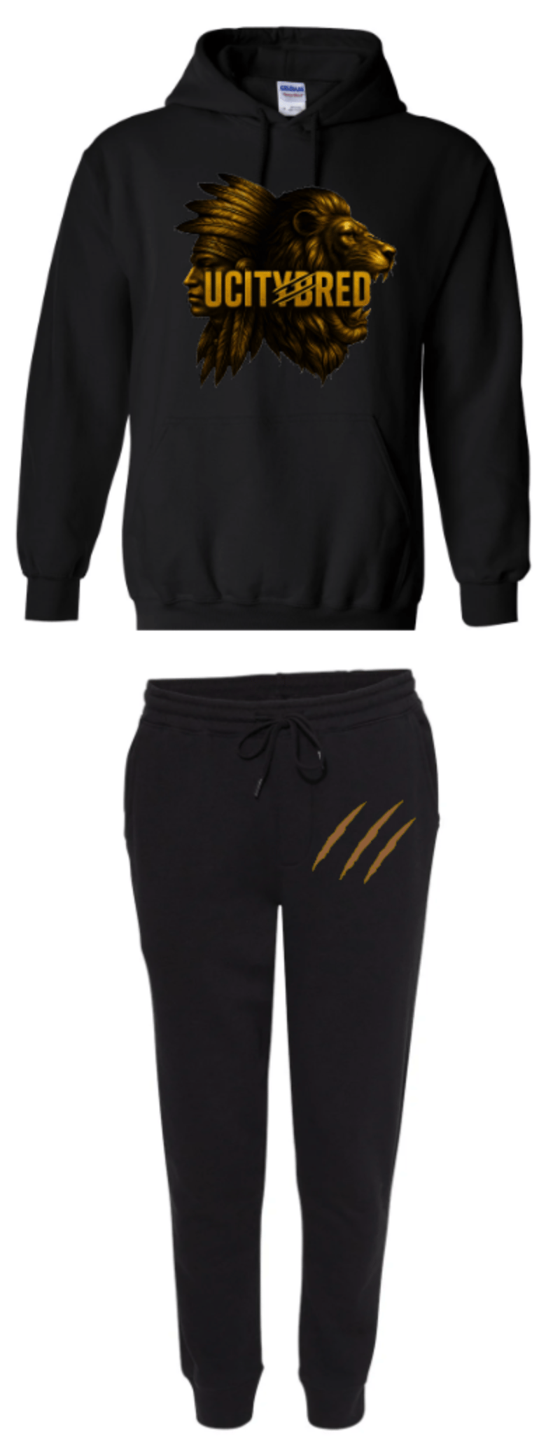 Image of NEW UCITY LEGACY LINE HOODIE SET/BLACK