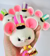 Image 4 of New Larger Size! Handmade Retro Christmas Drummer Mouse - 4 colours