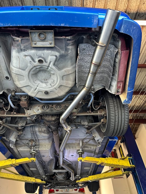 Image of Jzx100 Cat Back Exhaust 4” Blast Pipe