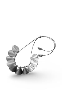 Image 5 of Collana scutlura, artigianale, in pelle, modello "ELITRE COLLIER"