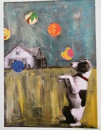 Life is a carnival  quality print performing dog 