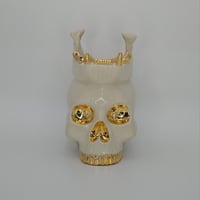 Image 1 of #37 white and gold "Long Live the King" mug