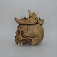 Image 4 of #36 bloody, missing teeth, gold tooth "Long Live the King" mug
