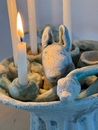 Image 3 of Candleholder: Donkey in the green Apple Tree