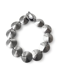 Image 3 of Collana scultura, artigianale, in pelle, modello: TORTOISE