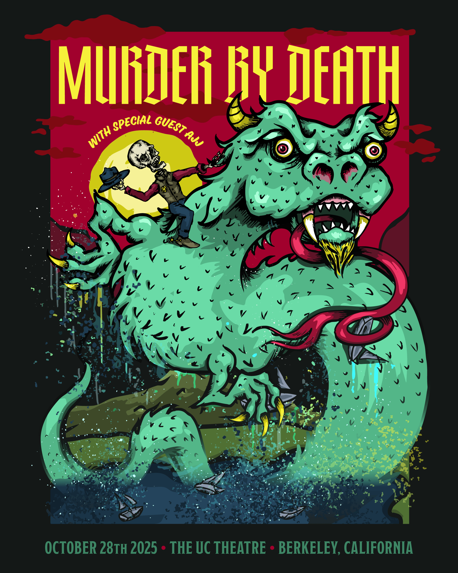 Image of Berkeley leftover farewell tour poster SHIPS DEC 1